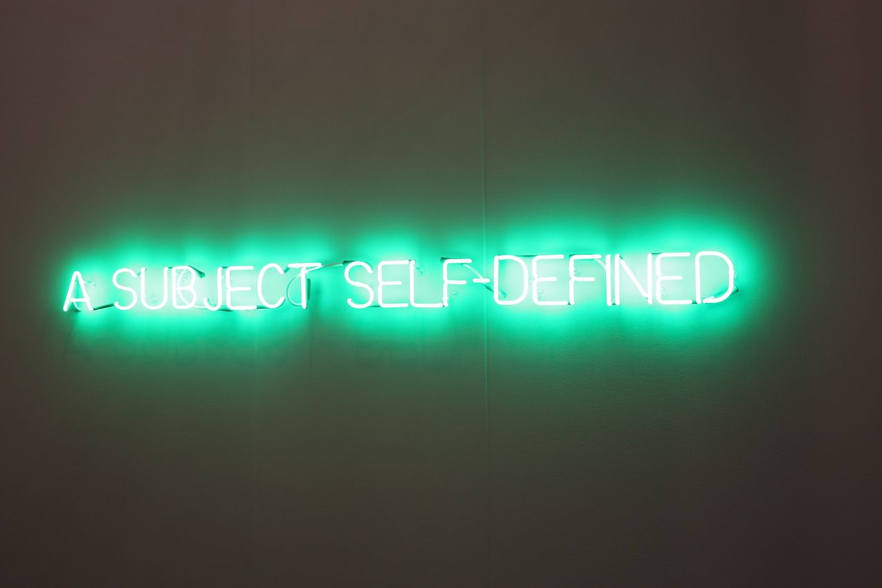 Joseph Kosuth‘s conceptual art LED Light